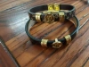 The stainless steel titanium steel bracelet in gold color is environmentally friendly, non-allergenic, high-end, elegant and of high grade. It is your first choice product Specification image